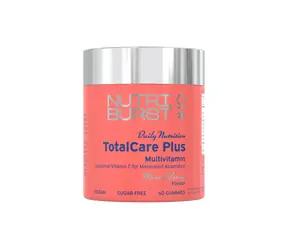 Nutriburst TotalCare Plus – multivitaminoví gumídci s vitamíny C, D3, B6, B12 a zinkem, lesní ovoce 60ks 