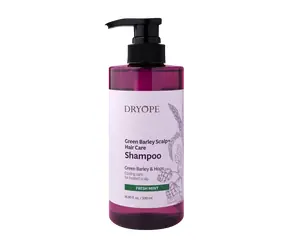 DRYOPE Green Barley Scalp + Hair Care Shampoo Fresh Mint 500ml / šampon při vypadávání vlasů