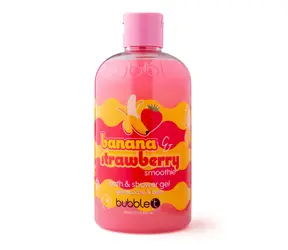 Bubble T Smoothie Strawberry & Banana Bath & Shower Gel 500 ml / Sprchový gel