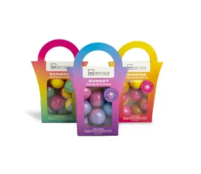 IDC Institute Cocktail Bath Bombs Bag 8 x 15 g / Sada šumivých bomb do koupele