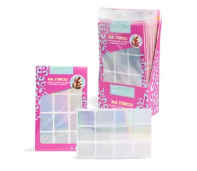 IDC Institute Holographic Nail Stencils / Holografické šablony na nehty