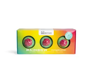 IDC Institute Cocktail Bath Bomb Trio 100 g Rainbow / Sada šumivých bomb do koupele