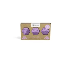IDC Institute Zen Bath Tablets 3 x 35 g Violet / Zen koupelové tablety