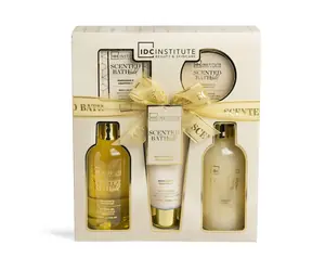IDC Institute Bath Gold 5 Pcs Set Gift Box / Dárková koupelová sada Gold 5 ks