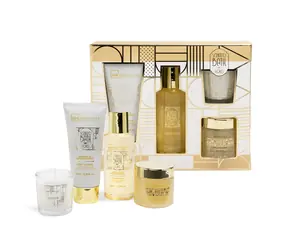 IDC Institute Scented Bath Gold Perfect Bath 4 ks / Dárková koupelová sada Gold