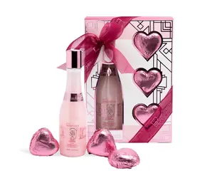 IDC Institute Scented Bath Rose Bubble Bath Set / Koupelová sada Rose Bubble Bath