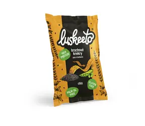 Luskeeto Luštěninové Krekry 40 g chia