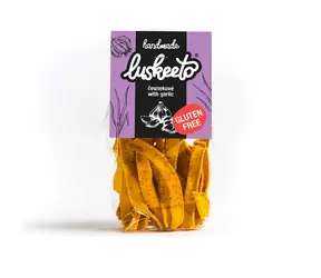 Luskeeto Luštěninové Krekry 70 g česnekové