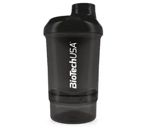 BioTech Šejkr 300 + 150 ml černý