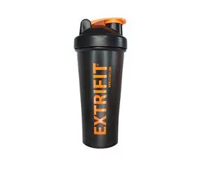 Extrifit Šejkr 600 ml černý, oranžové logo