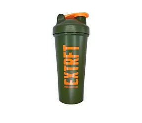 Extrifit Šejkr 600 ml zelený, oranžové logo