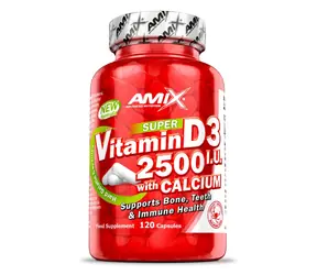 Amix Super Vitamin D3 2500 I.U. with Calcium 250 mg 120 cps