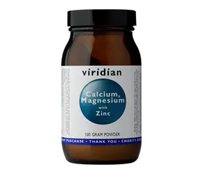 Viridian Calcium Magnesium with Zinc 100 g (Vápník, Hořčík a Zinek)