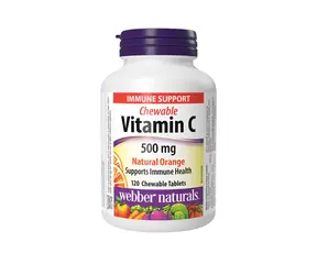 Webber Naturals Vitamin C 500 mg natural orange 120 tbl