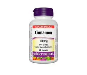 Webber Naturals Cinnamon 150 mg 60 cps