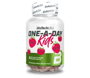 BioTech One-A-Day Kids 90 tbl strawberry raspberry