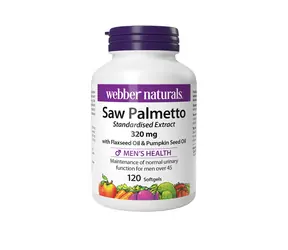 Webber Naturals Saw Palmetto 320 mg 120 tob