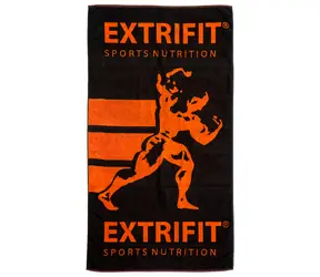 Extrifit Osuška černá Extrifit 76 x 140 cm