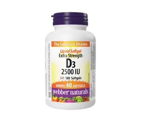 Webber Naturals D3 2500 UI 180 tbl