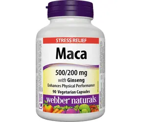 Webber Naturals Maca with Ginseng 500/200 mg 90 cps