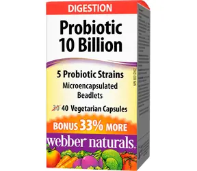 Webber Naturals Probiotic 10 Billion 40 cps