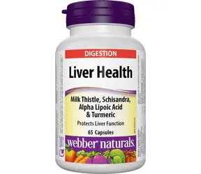 Webber Naturals Zdravá játra + ostropestřec mariánský 65 kapslí