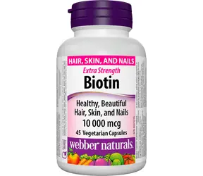 Webber naturals  Biotin 10 000 mcg 45 cps