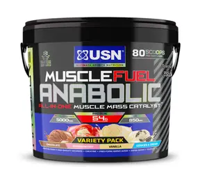 USN Muscle Fuel 4000 g čokoláda , jahoda , vanilka a sušenka