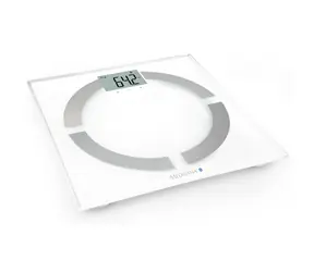 Rozbaleno - Medisana BS 444 Connect bílá / osobní váha / LCD / BT / nosnost až 180 kg / měření tuku a vody v těle / rozbaleno