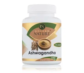 Golden Nature Ashwagandha (Ašvaganda) 10% withanolidů 100 cps.