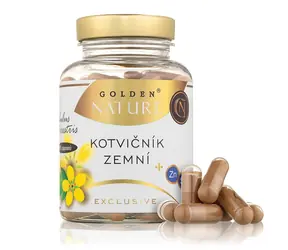 Golden Nature Exclusive Kotvičník zemní 90%+Zinek+Selen 100 cps.