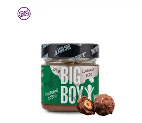 BIG BOY® Zlatonka zero - Lískový krém s březovým cukrem a kousky křupavých oříšků  220g