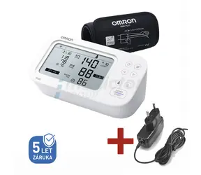 OMRON M6 Comfort AFib bílá / Digitální tonometr se síťovým zdrojem