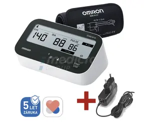 OMRON M4 Comfort AFib bílá / Digitální tonometr se síťovým zdrojem