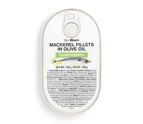 Filety z makrely v olivovém oleji - GymBeam (170 g)