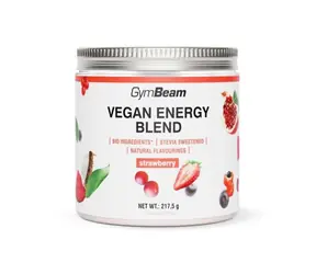 Vegan Energy Blend - GymBeam (jahoda, 217,5 g)