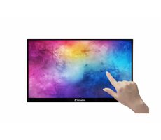 17.3" Verbatim PMT-17 černá / IPS / 1920 x 1080 / 16:9 / 6 ms / 300 cd-m2 / 1200:1 / USB-C / HDMI / přenosný dotykový