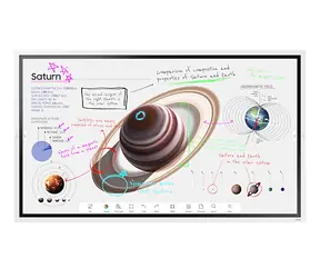 65" SAMSUNG Flip Pro WM65B bílá / VA / 3840 x 2160 / 4000:1 / 350cd / HDMI+DP / repro / VESA
