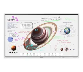 75" SAMSUNG Flip Pro WM75B-W bílá/ VA / 3840 x 2160 / 4000:1 / 350cd / HDMI+DP / repro / VESA
