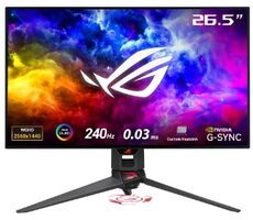 26.5" ASUS ROG PG27AQDM černá / OLED / QHD / 16:9 / 0.03ms / 240Hz / 2x HDMI+DP / USBHUB / VESA