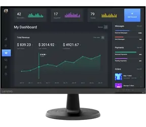 23.8" Lenovo ThinkVision C24-40 černá / VA / 1920x1080 / 4ms / 250cd-m2 / 3000:1 / HDMI+VGA / VESA