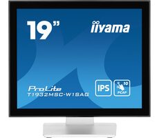 19" IIYAMA ProLite T1932MSC-W1AG bílá / IPS / 1280x1024 / 5:4 / 14ms / 1000:1 / 215cd / repro / VGA / HDMI / DP