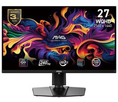 26.5" MSI MAG 271QPX QD-OLED E2 černá / 2560 x 1440 / QD-OLED / 16:9 / 0.03ms / 1000cd-m2 / HDMI + DP + USB-C / VESA 
