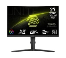 27" MSI MAG 275CQRF QD E2 černá / LED / 2560 x 1440 / VA / 16:9 / 0.5ms / 5000:1 / HDMI+DP+USB-C / VESA