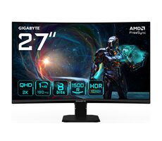 27" GIGABYTE GS27QCA černá / VA / 2560x1440 / 16:9 / 1ms / 5000:1 / 250cd-m2 / HDMI + DP / VESA / Adaptive Sync