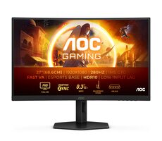27" AOC Gaming C27G4ZXU černá / VA / 1920x1080 / 16:9 / 1ms / 80mil:1 / 300cd-m2 / HDMI + DP / VESA