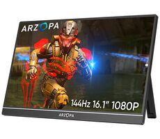 Rozbaleno - 16.1" Arzopa Z1F černá / 1920x1080 / 1200:1 / 144 Hz / 300cd-m2 / miniHDMI + USB-C   / rozbaleno
