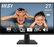 27" MSI PRO MP275Q černá / 2560 x 1440 / IPS / 16:9 / 1ms / 1300:1 / 300cd-m2 / DP+HDMI / VESA