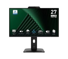 27" MSI Pro MP272PMG černá / 1920x1080 / IPS / 16:9 / 1ms / 1500:1 / 300cd-m2 / HDMI + DP + VGA / VESA 