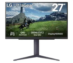 Rozbaleno - 27" LG UltraGear 27GS85Q-B černá / IPS / 2560 x 1440 / 16:9 / 1000:1 / 400dc-m2 / HDMI & DP / USB / VESA / rozbaleno